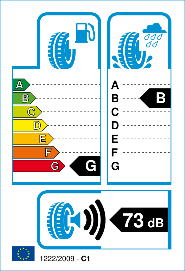EU-Reifenlabel für TOYO 310 135/80 R15 72S