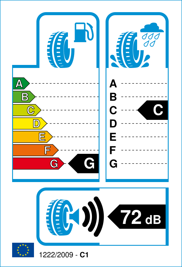 EU-Reifenlabel für BRIDGESTONE BT39R 100/80 R17 52S