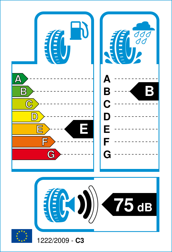 EU-Reifenlabel für STARMAXX DYNAMIX SPORT 235/45 R19 99W