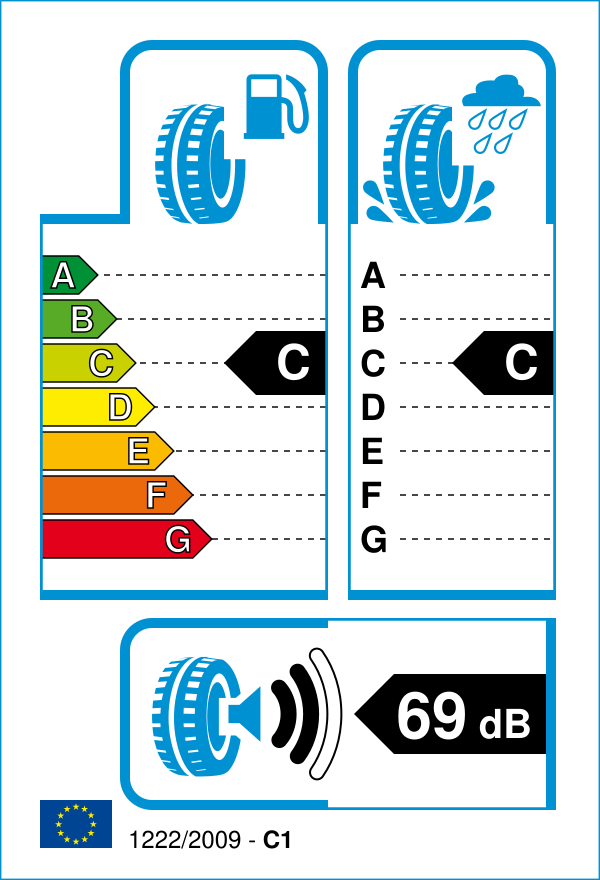 EU-Reifenlabel für EP-TYRES ACCELERA X-GRIP N 205/55 R16 91H