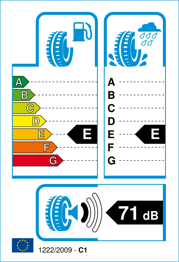 EU-Reifenlabel für PETLAS W671 265/70 R16 112T